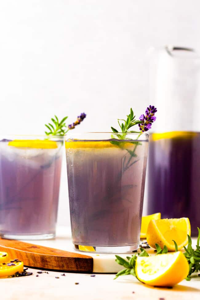 Lavender Lemonade Recipe (Mocktail or Cocktail)