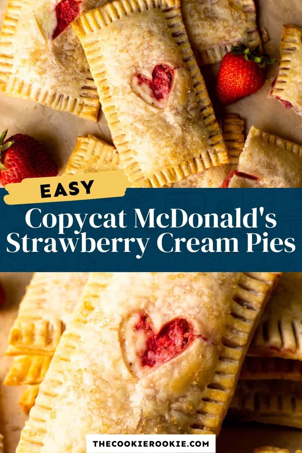Copycat McDonald's Strawberry Cream Pie Recipe The Cookie Rookie®