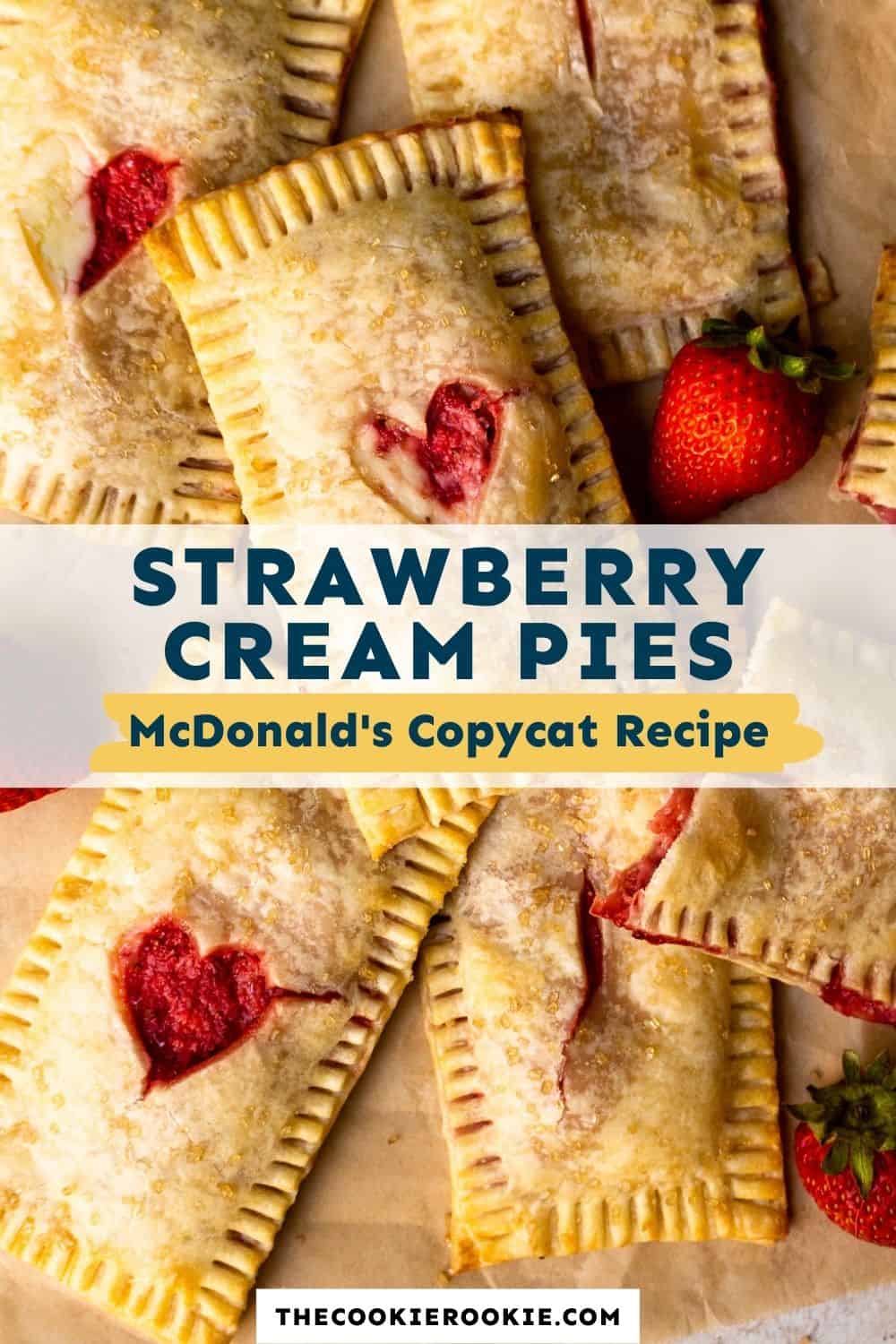 Copycat McDonald's Strawberry Cream Pie Recipe The Cookie Rookie®