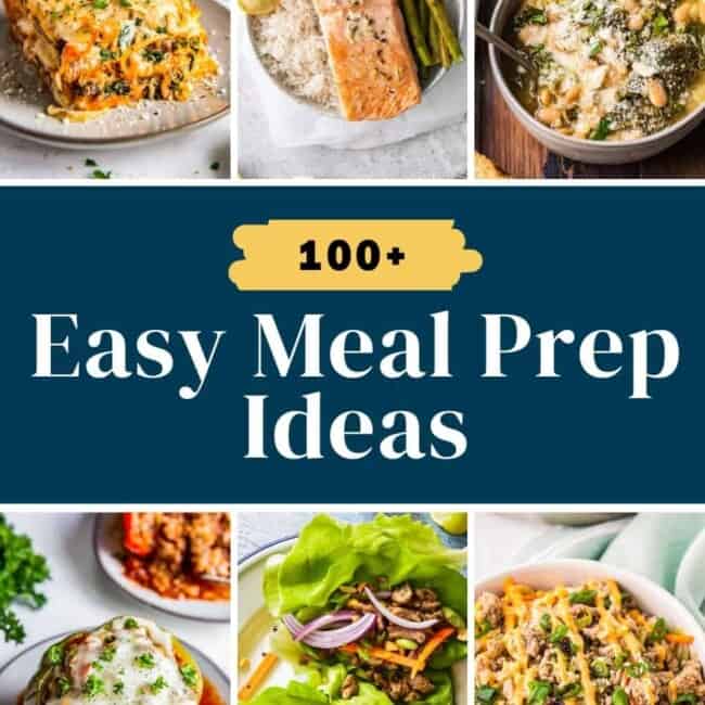 100 easy meal prep ideas pin