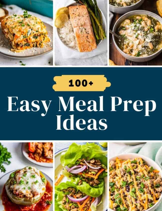 100 easy meal prep ideas pin