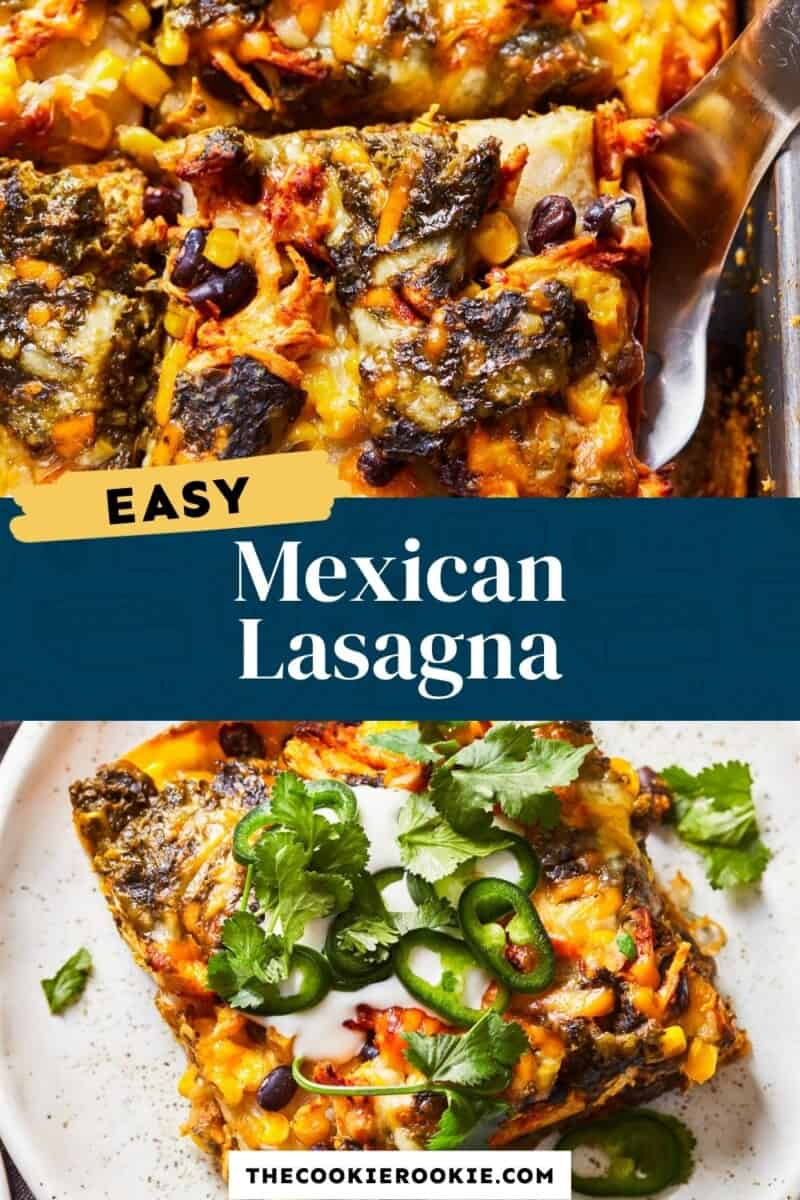 easy mexican lasagna pin