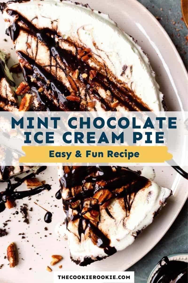 mint chocolate ice cream pie pin