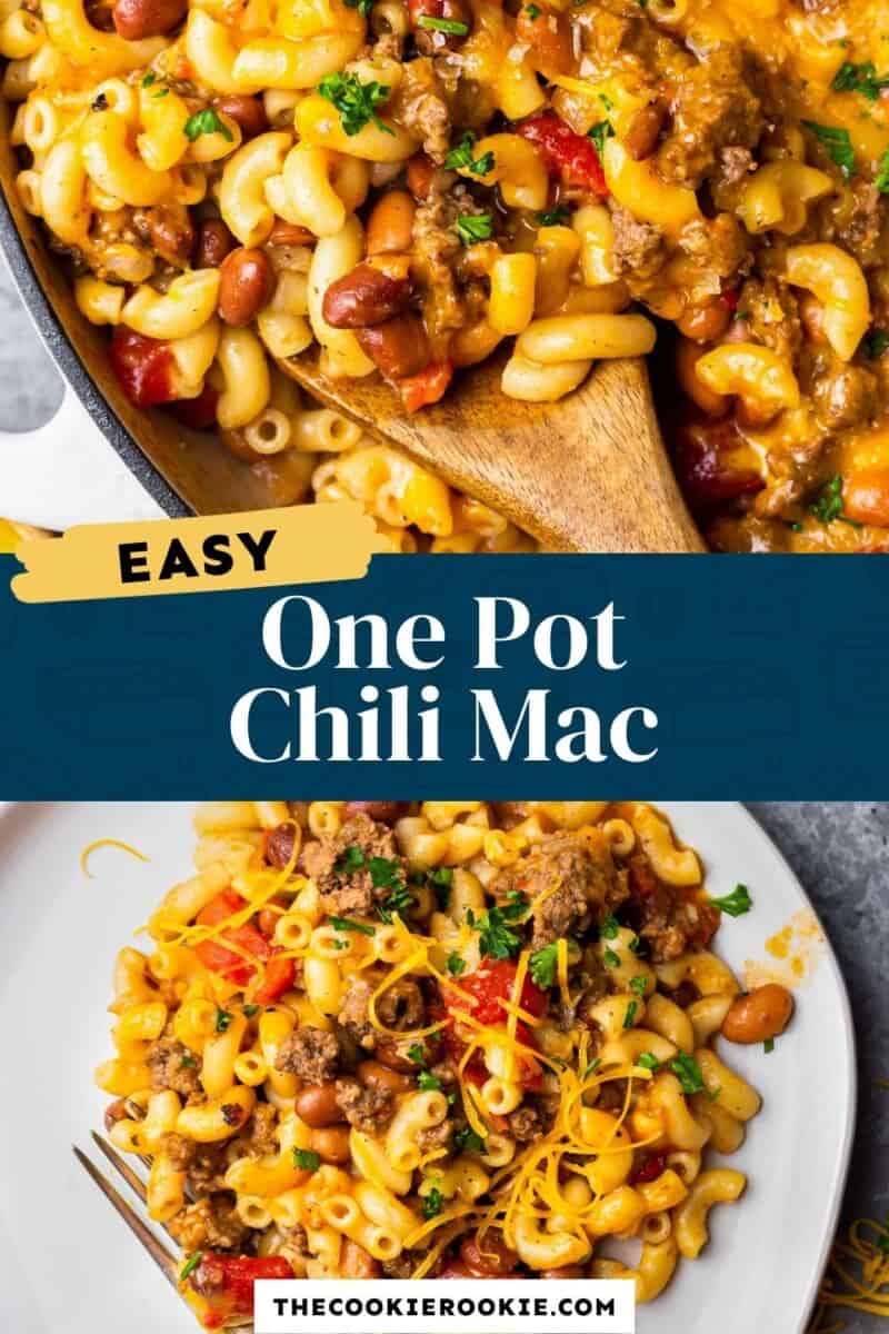 Chili Mac (One Pot Recipe) - The Cookie Rookie®