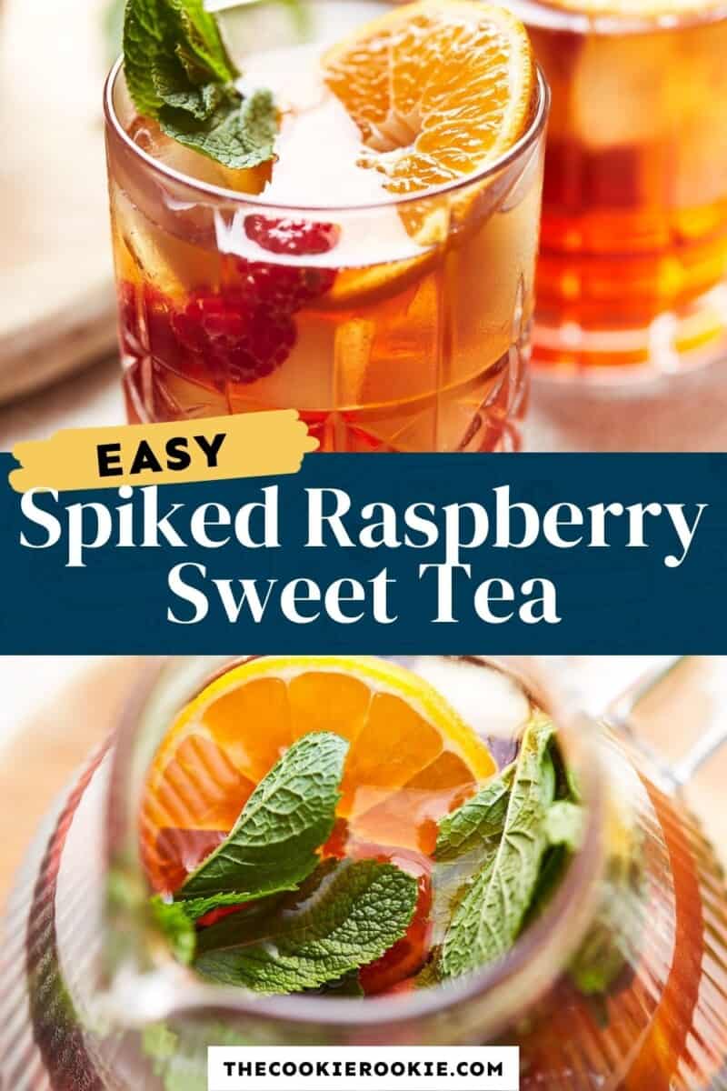 spiked raspberry sweet tea