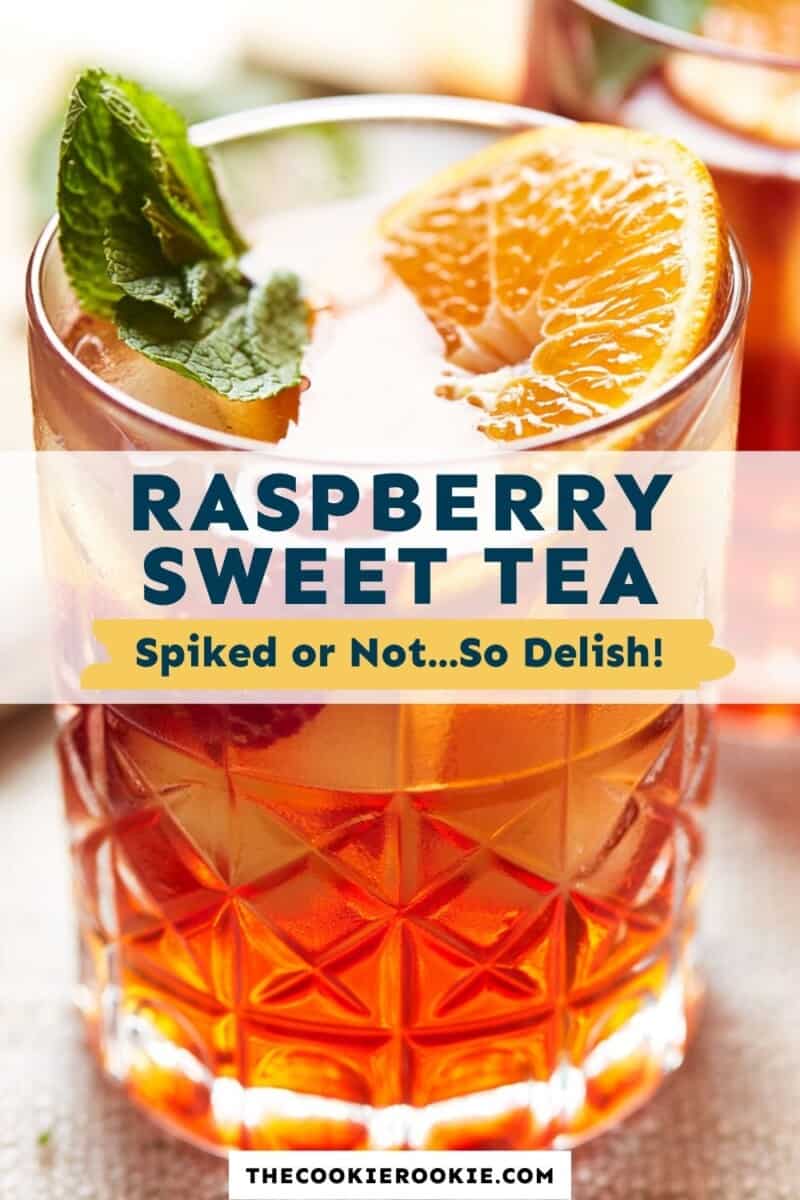 raspberry sweet tea pin