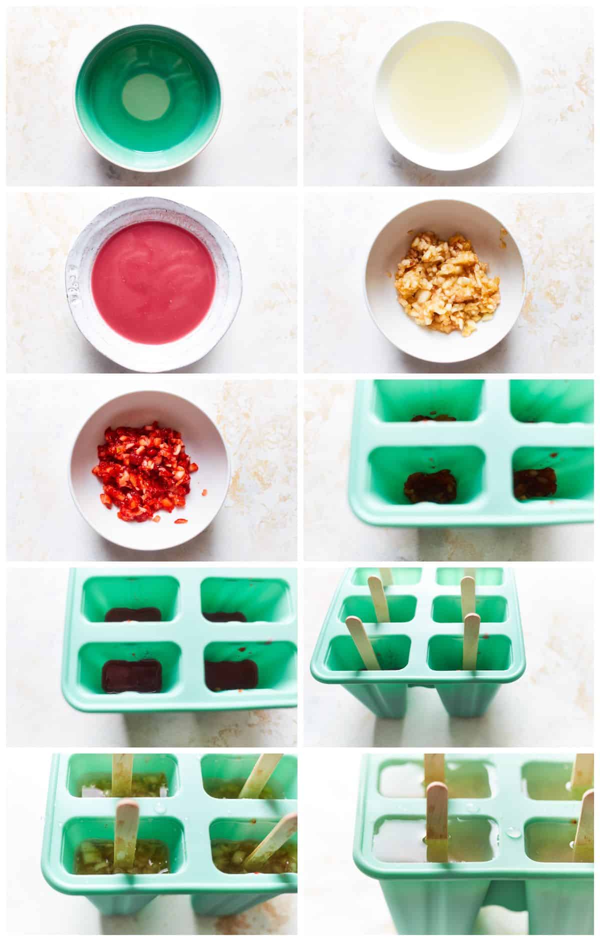 how to make popsicles at home, step by step photos