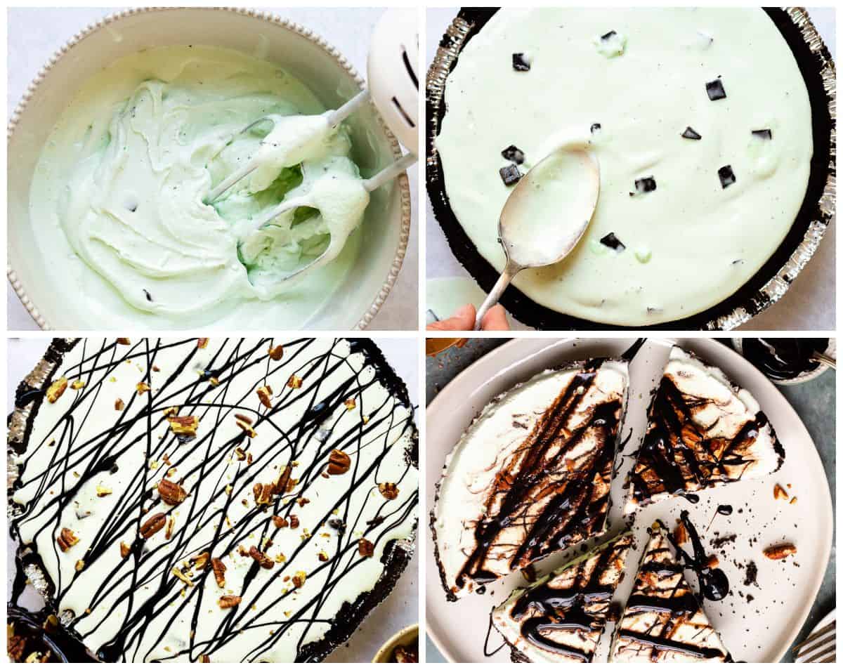 how to make ice cream pie step by step