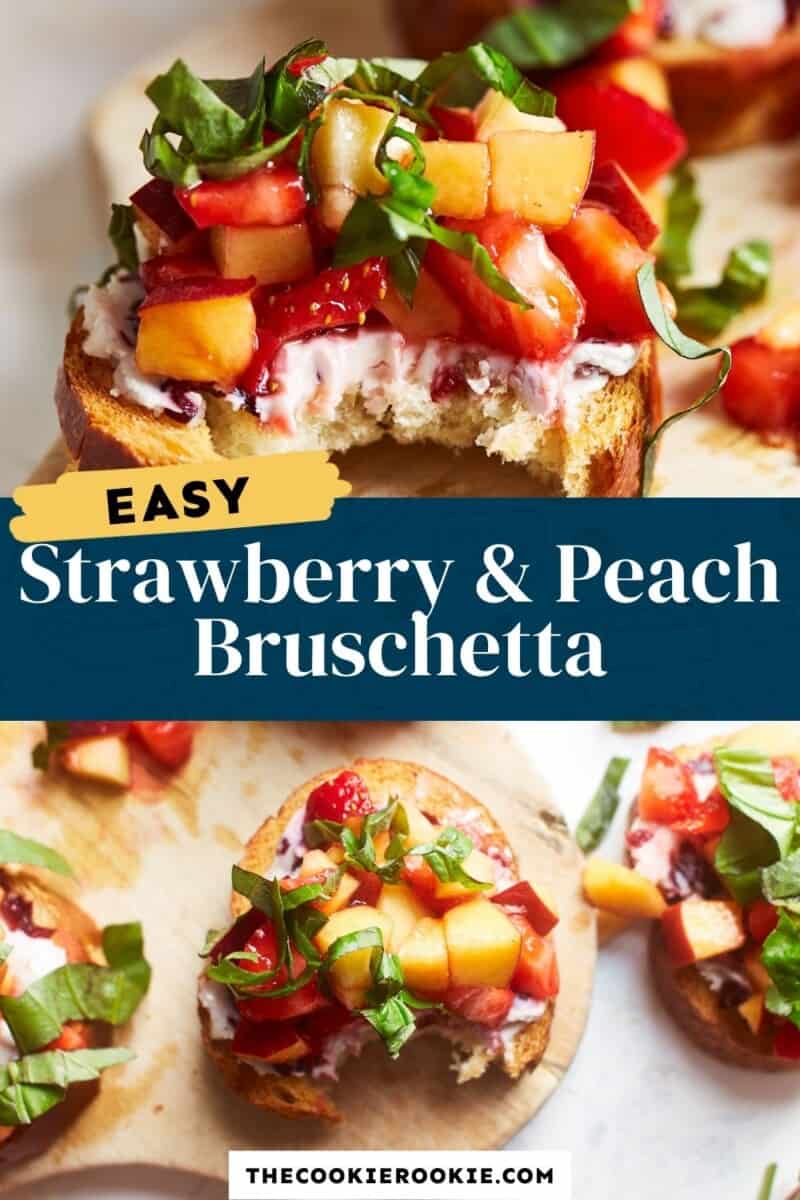 easy fruit bruschetta pin