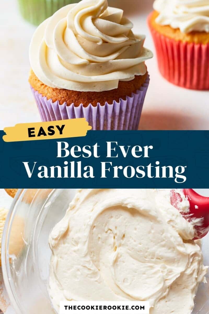easy vanilla frosting pin