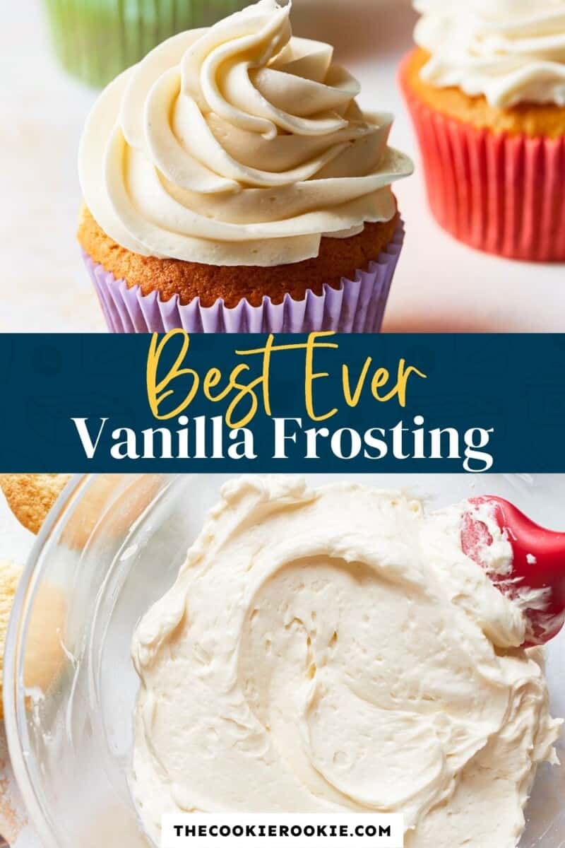 best ever vanilla frosting pin