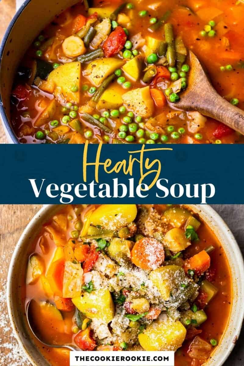 Hearty Vegetable Soup Recipe - The Cookie Rookie®