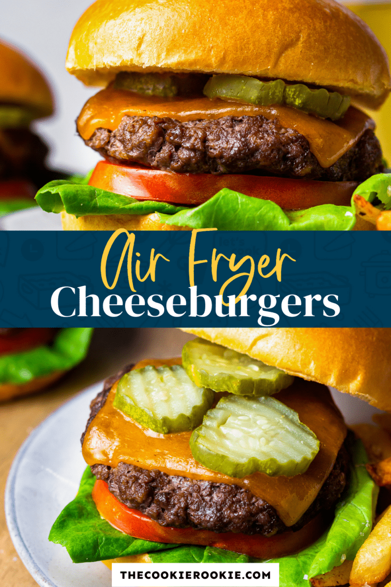 air fryer cheeseburgers