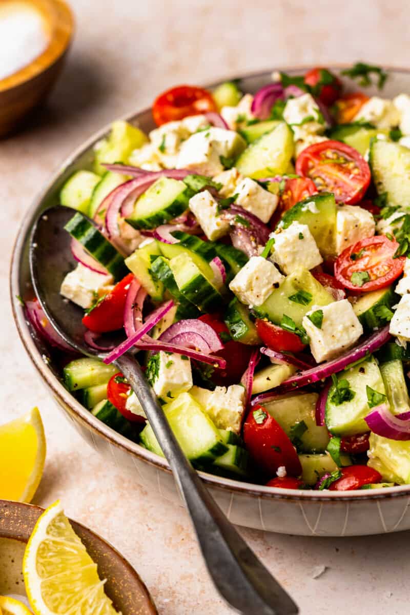 cucumber tomato and onion salad