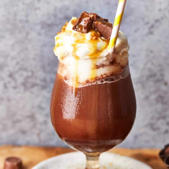 frozen caramel hot chocolate