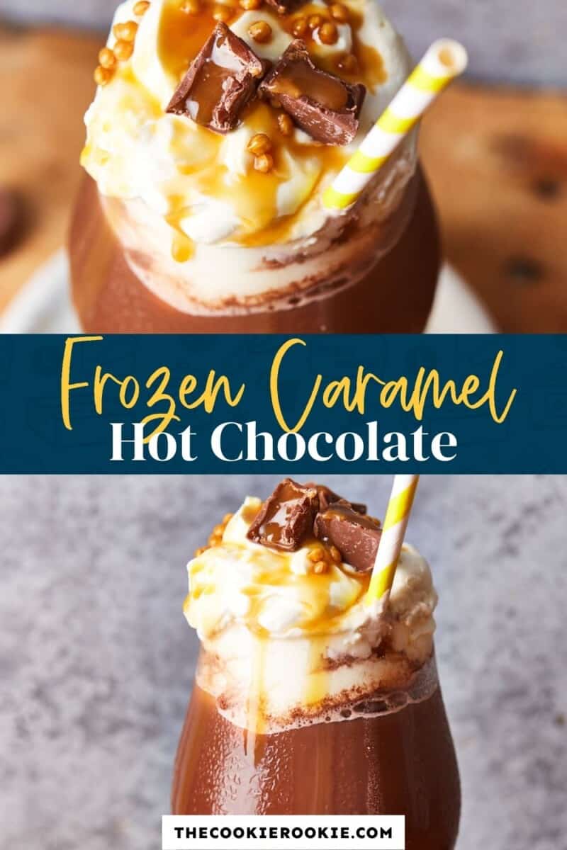frozen caramel hot chocolate pin