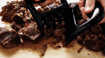 beef shredded with claw shredders.