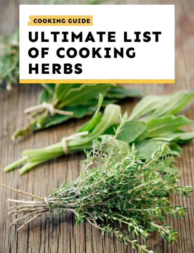 cooking herbs guide