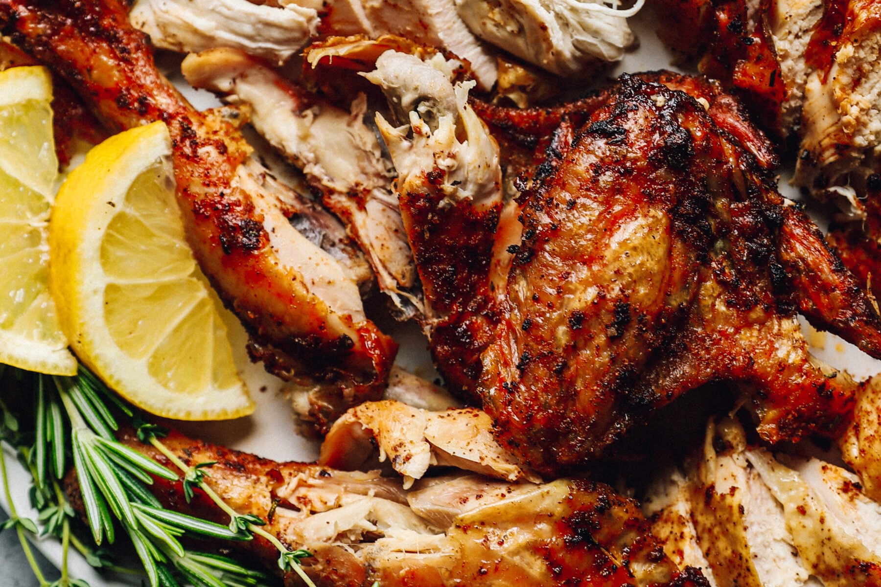 close up on pieces of chicken