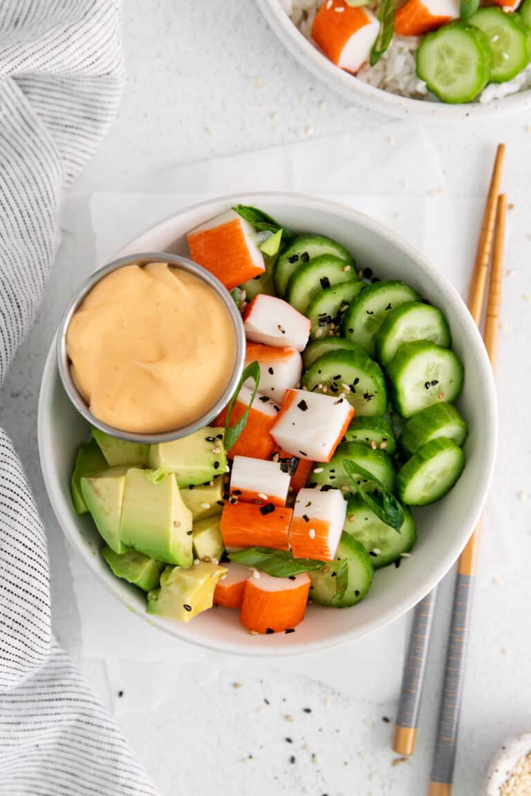 California Roll Sushi Bowl Recipe - The Cookie Rookie®