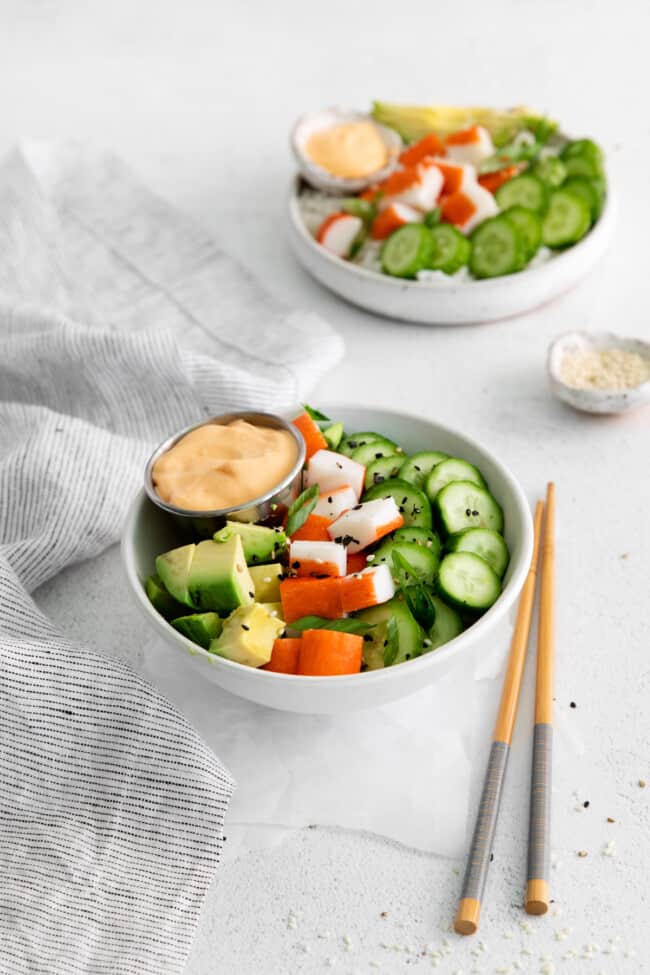 California Roll Sushi Bowl Recipe - The Cookie Rookie®