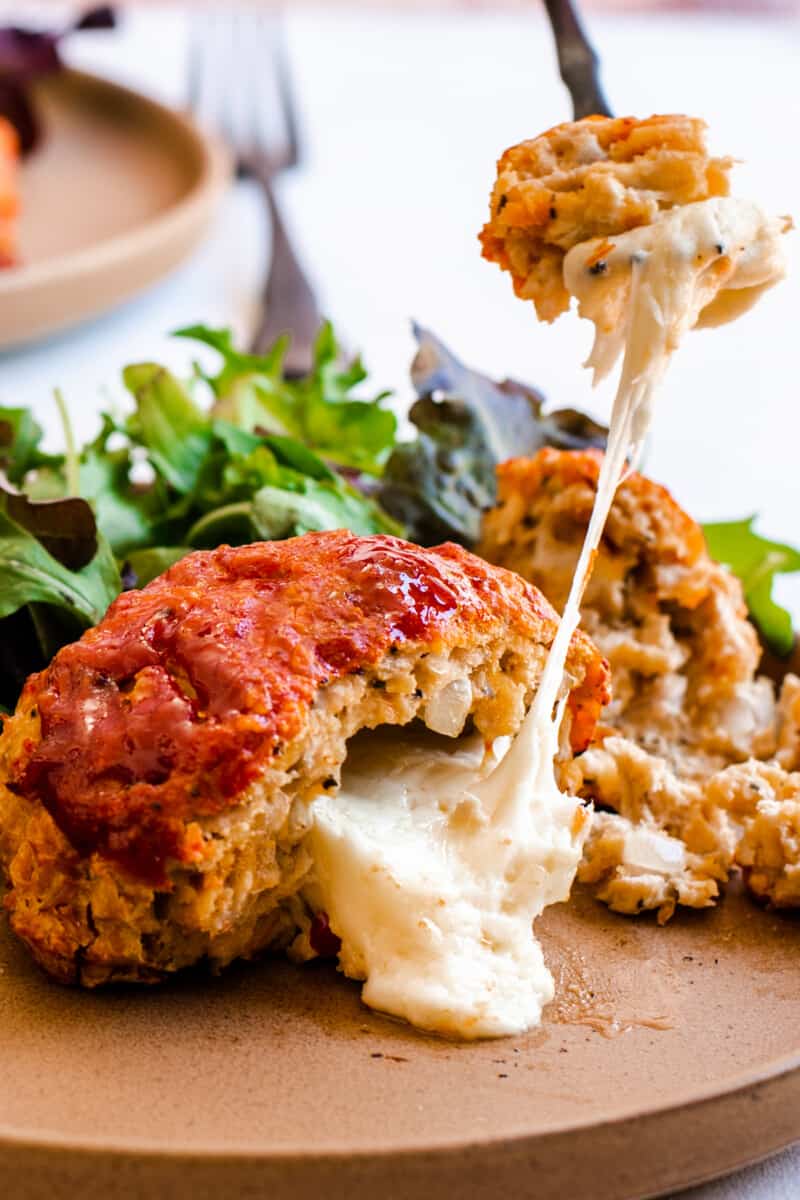 cheesy turkey meatloaf ball