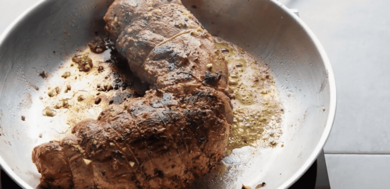 Searing crockpot beef tenderloin