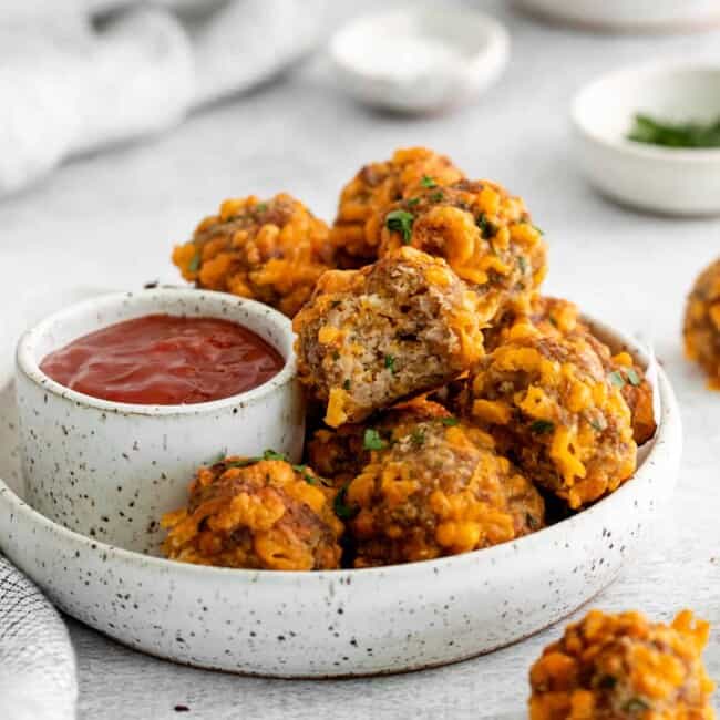 featured air fryer sausage balls.