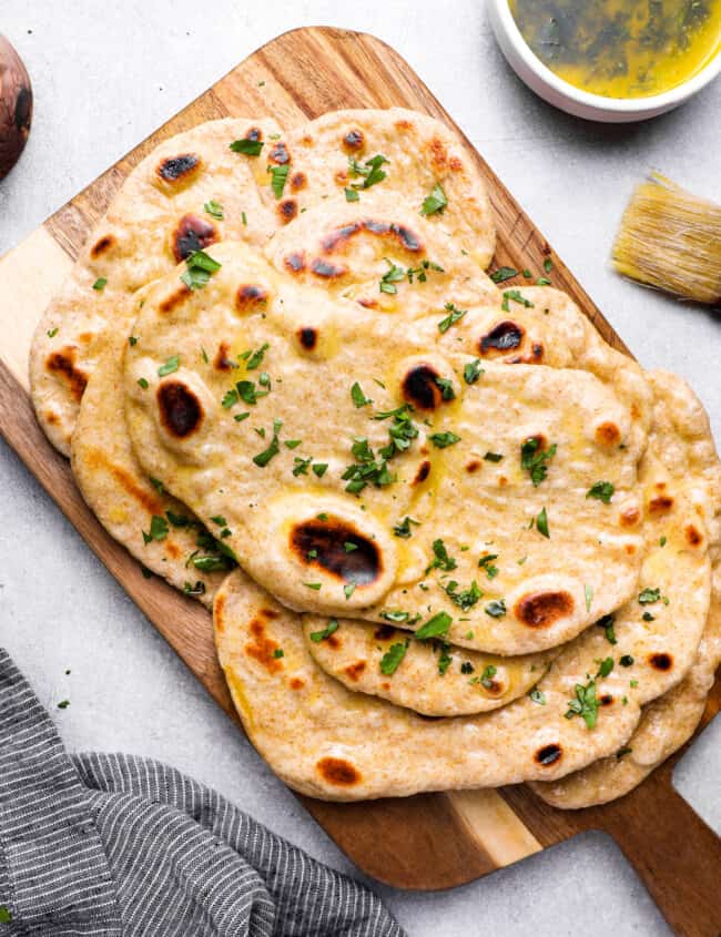 homemade naan