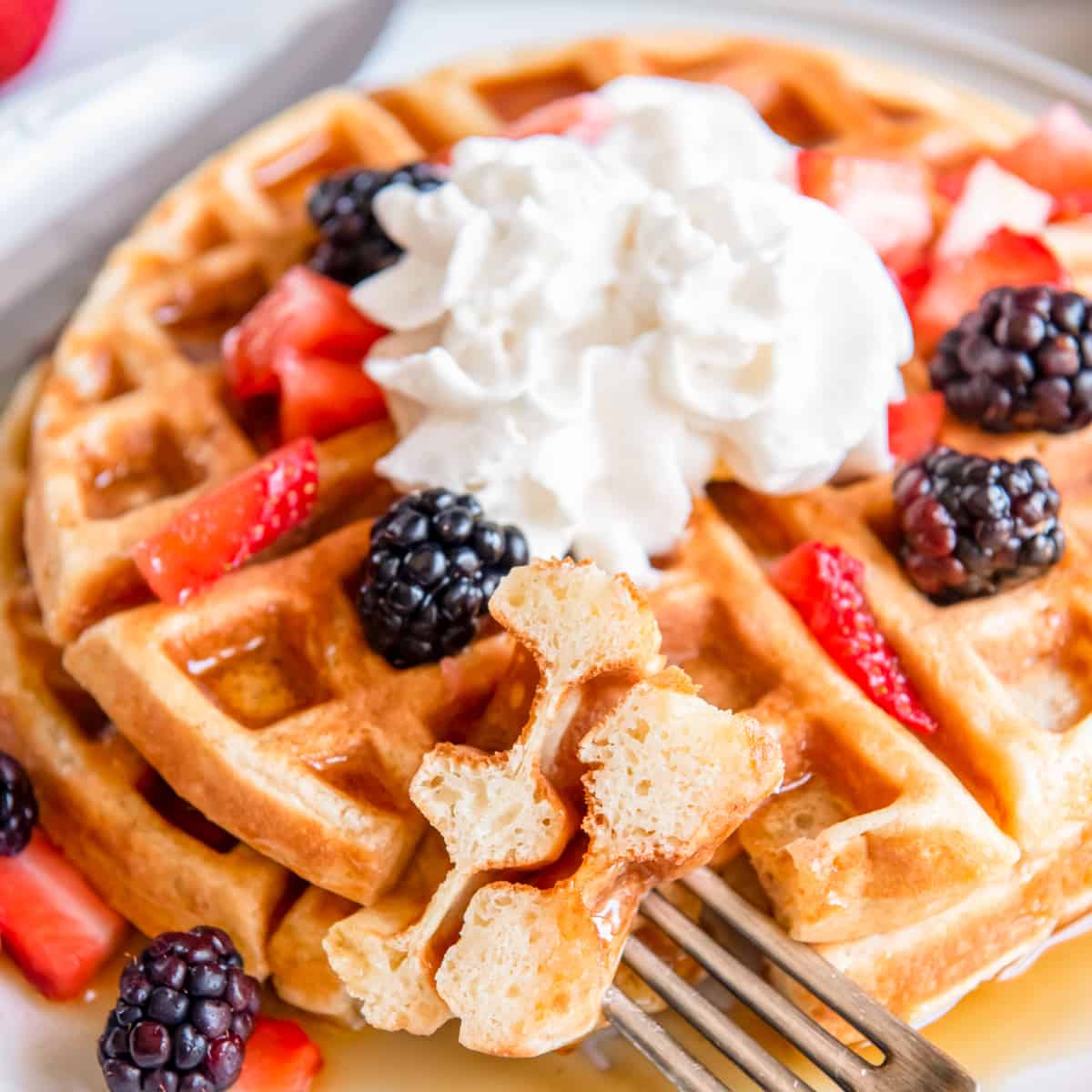 Belgian Waffles Recipe - The Cookie Rookie®