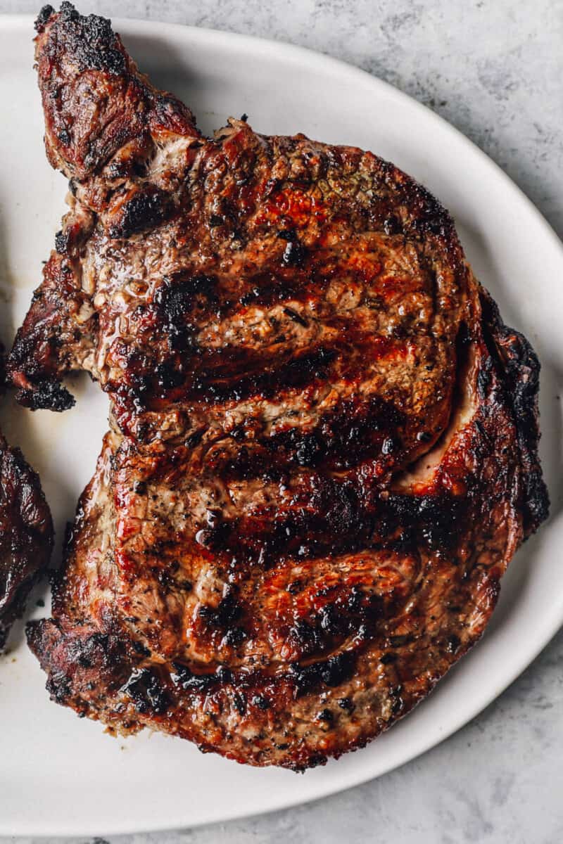 grilled ribeye steak