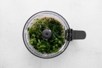 combining ingredients in a food processor