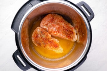 chicken breasts in an instant pot.