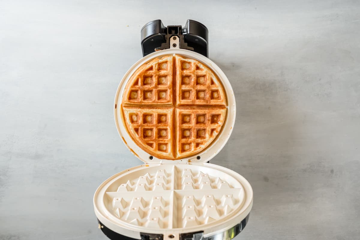 belgian waffles in regular waffle iron