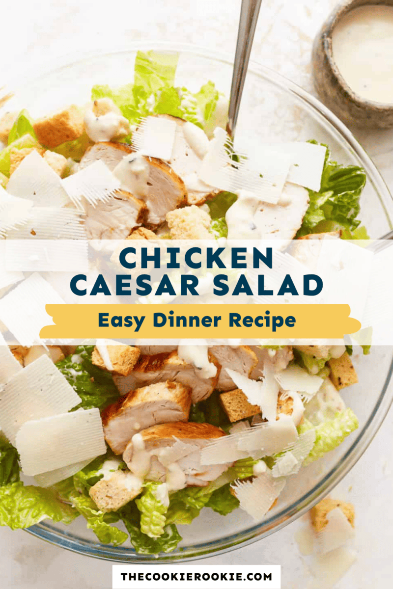 Easy chicken caesar salad recipe.