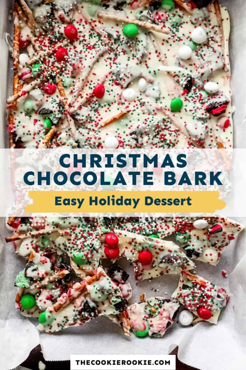pin recipe: Christmas chocolate bark