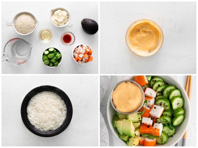 California Roll Sushi Bowl Recipe - The Cookie Rookie®