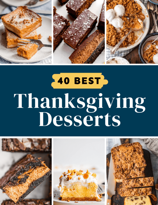 40 best thanksgiving desserts Pinterest