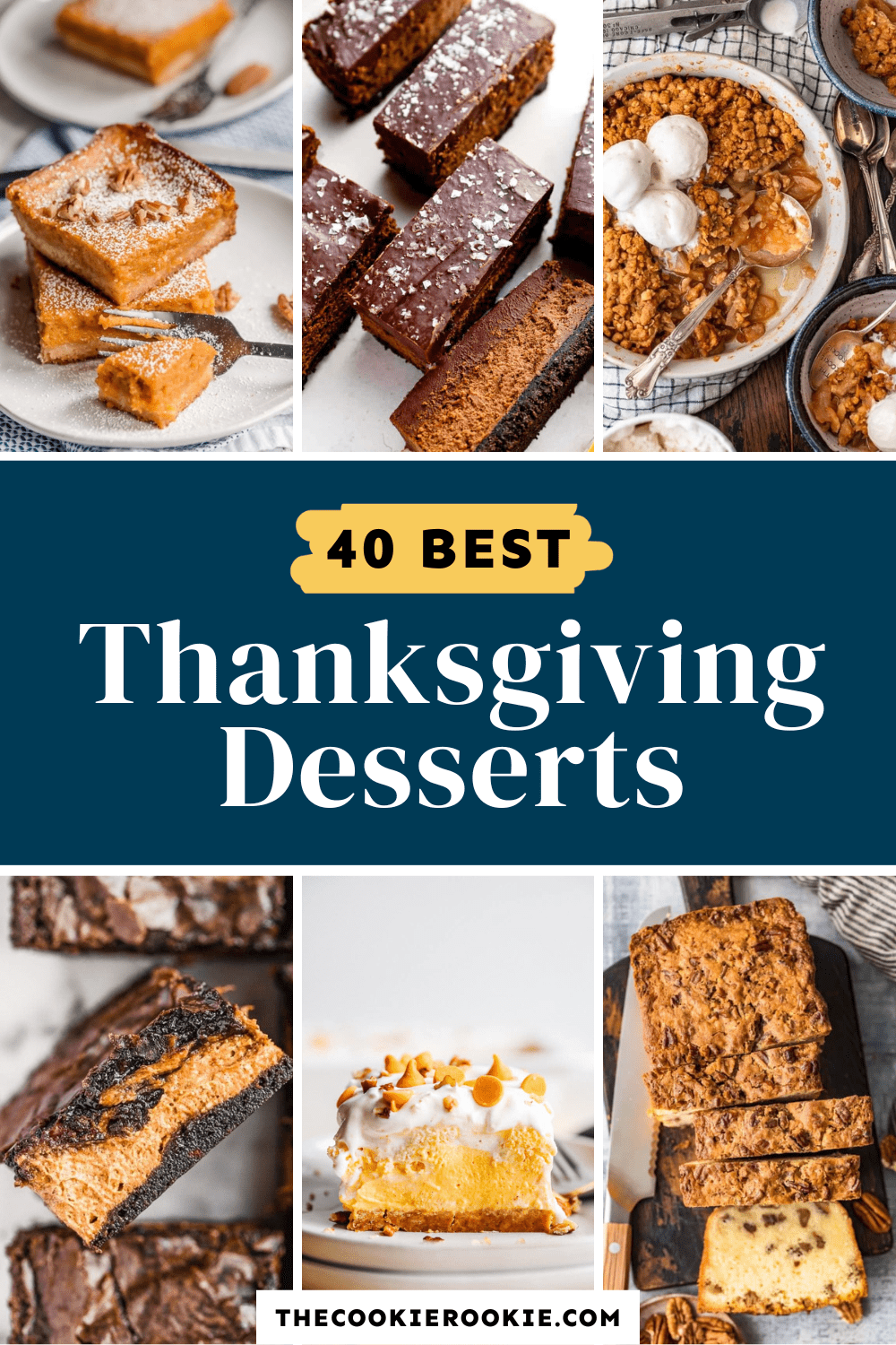 40 best thanksgiving desserts Pinterest