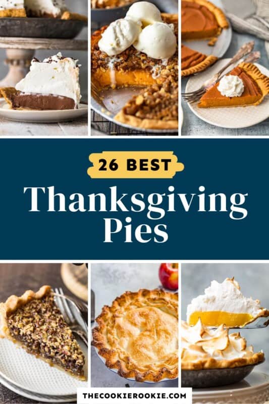 26+ Must Make Thanksgiving Pie Recipes - The Cookie Rookie®