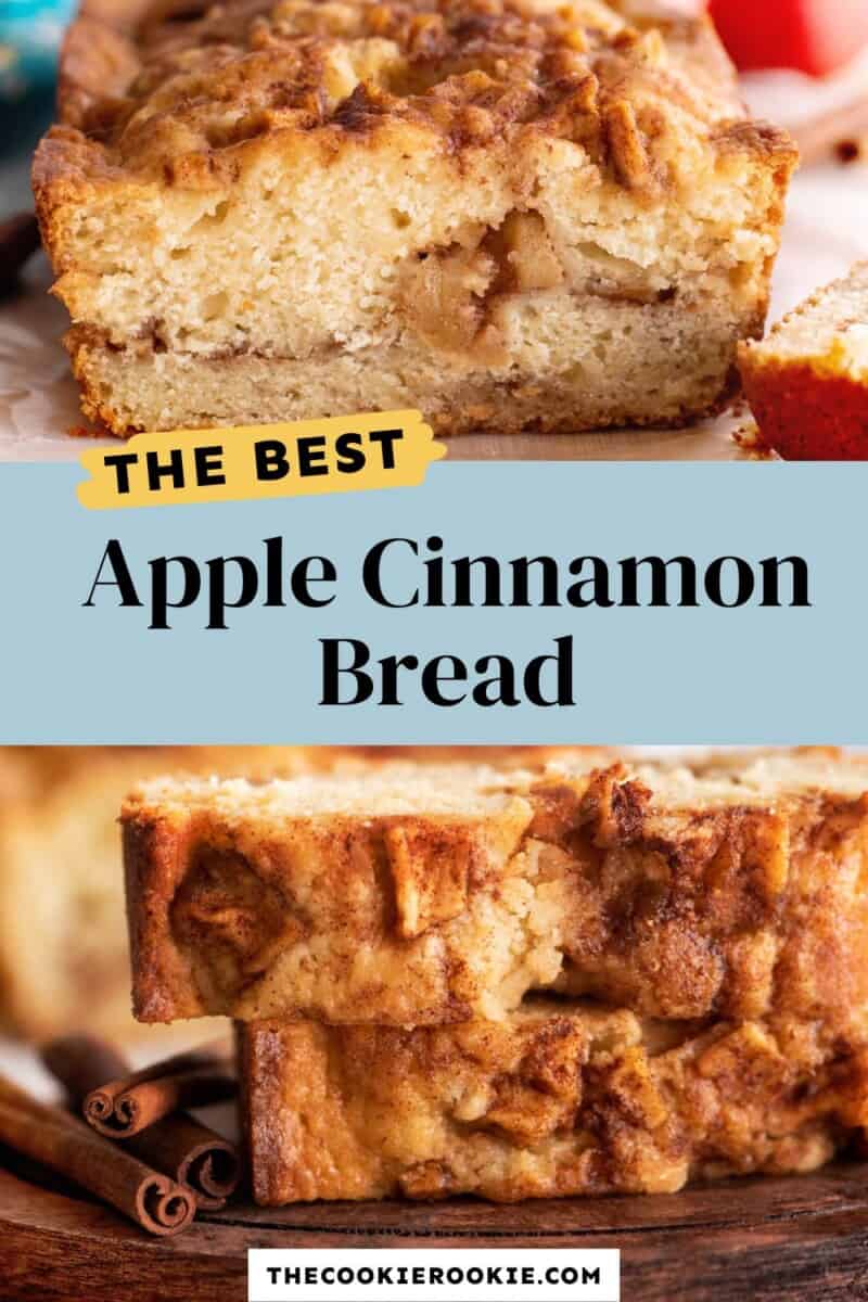 the best apple cinnamon bread Pinterest
