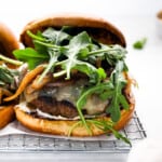 mushroom Swiss burgers