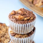 featured banana nutella muffins.