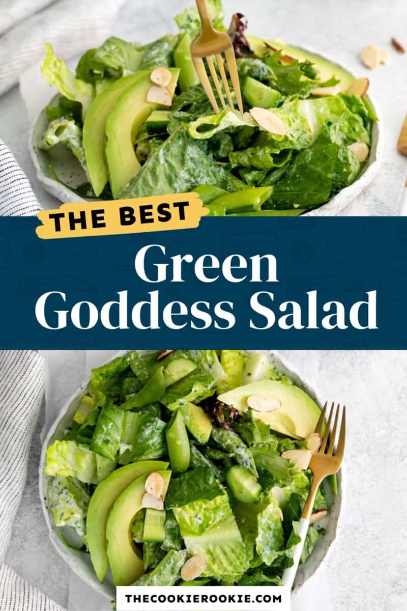 pin recipe: the best green goddess salad