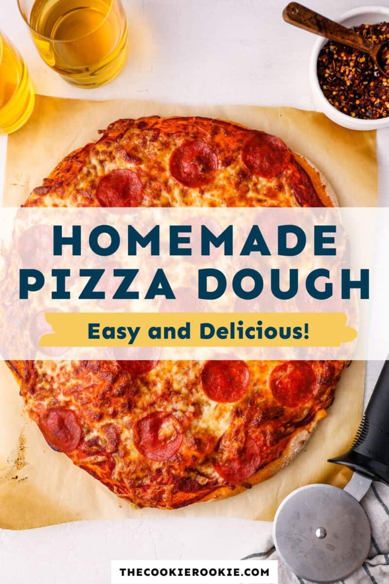 homemade pizza dough Pinterest