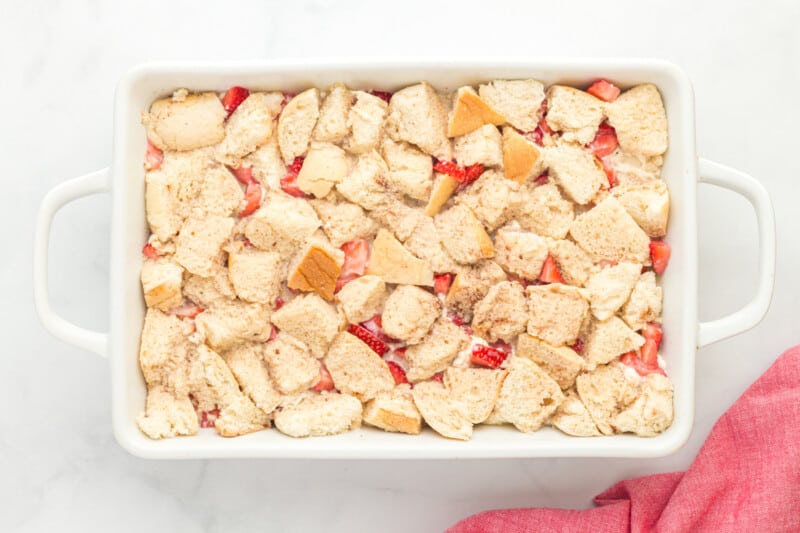 unbaked French toast casserole