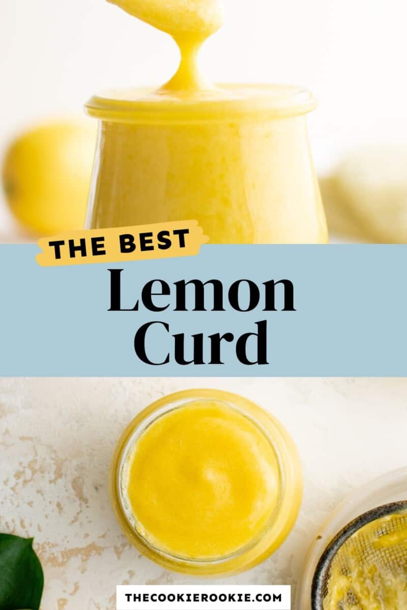 Lemon Curd Recipe - The Cookie Rookie®