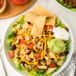 taco salad on a tabletop