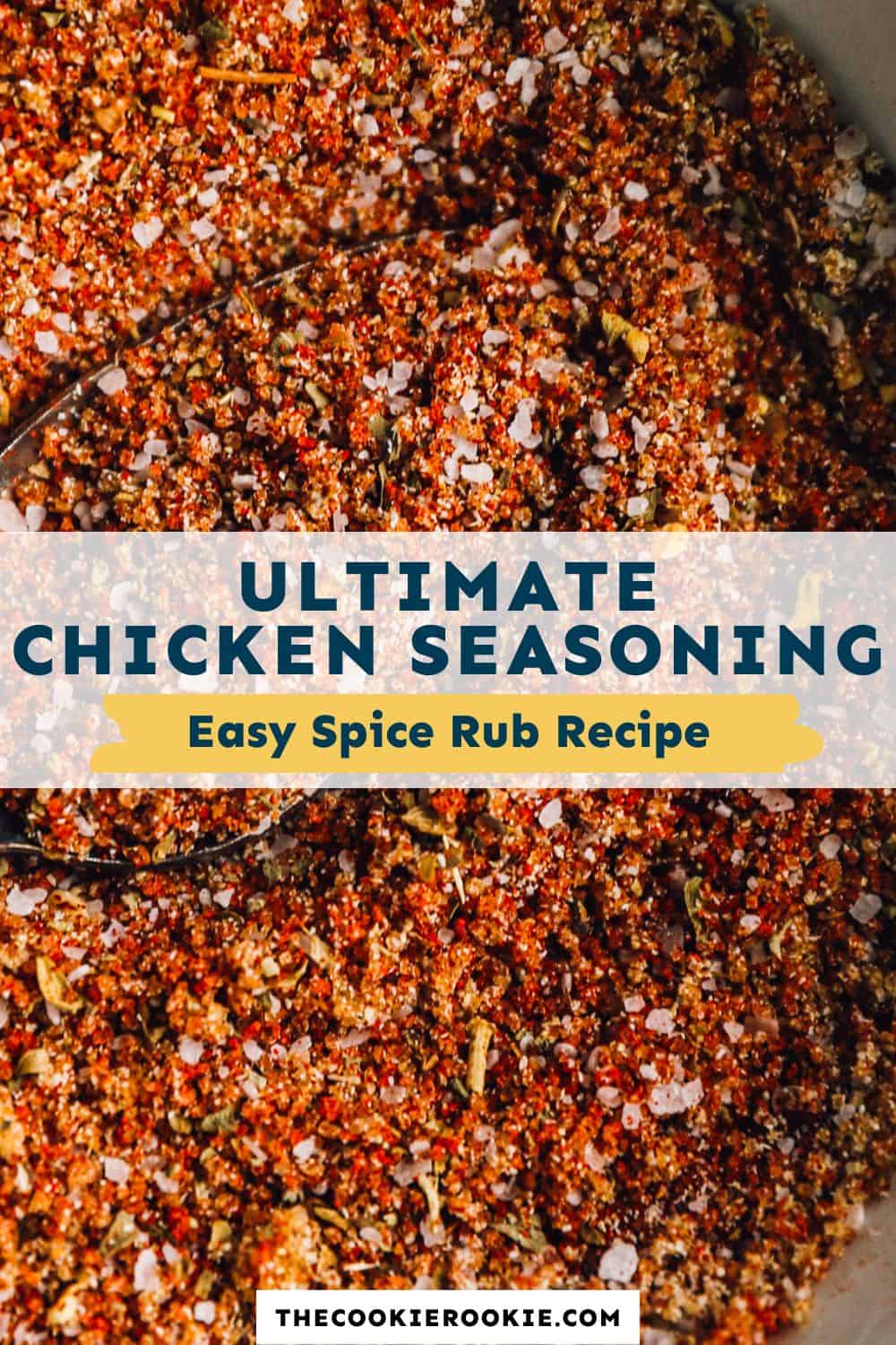 Chicken Seasoning Recipe The Cookie Rookie®