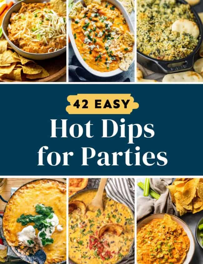 42 easy hot dips for parties Pinterest